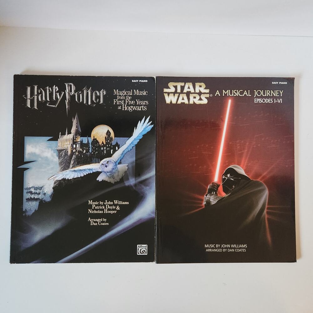 John Williams Easy Piano Book Lot Star Wars Harry Potter Sheet Music Movie Songs
